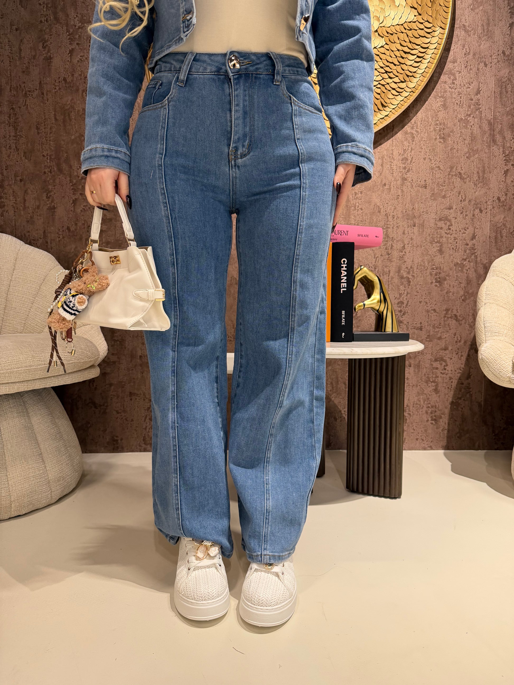 Completo Denim Queen bottoni - R.a. Boutique