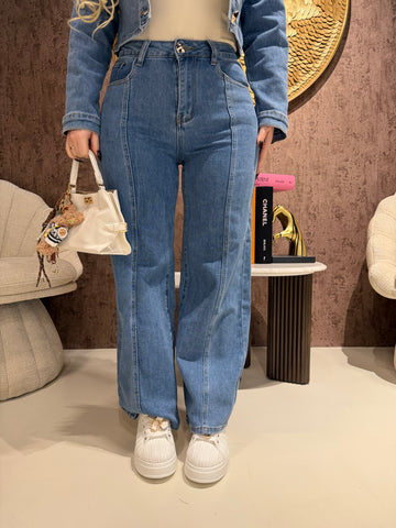 Completo Denim Queen bottoni - R.a. Boutique