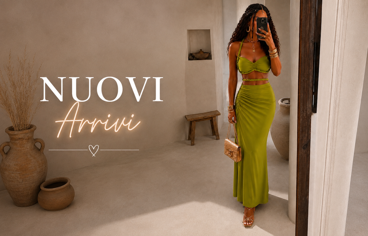 Nuovi arrivi RA Boutique - completo verde lime