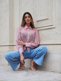 Camicia a righe rosa - R.a. Boutique 