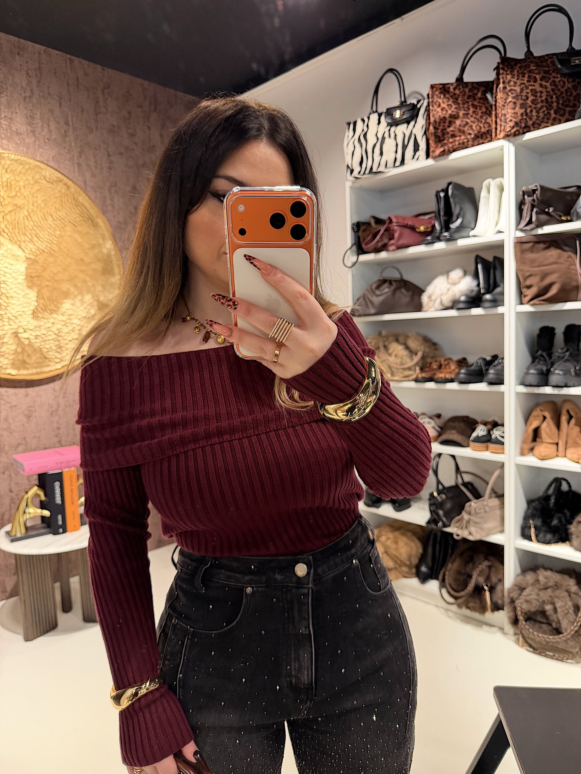 Maglione Spalla Scoperta - R.a. Boutique