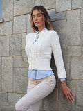 Maglione panna con trecce - R.a. Boutique 