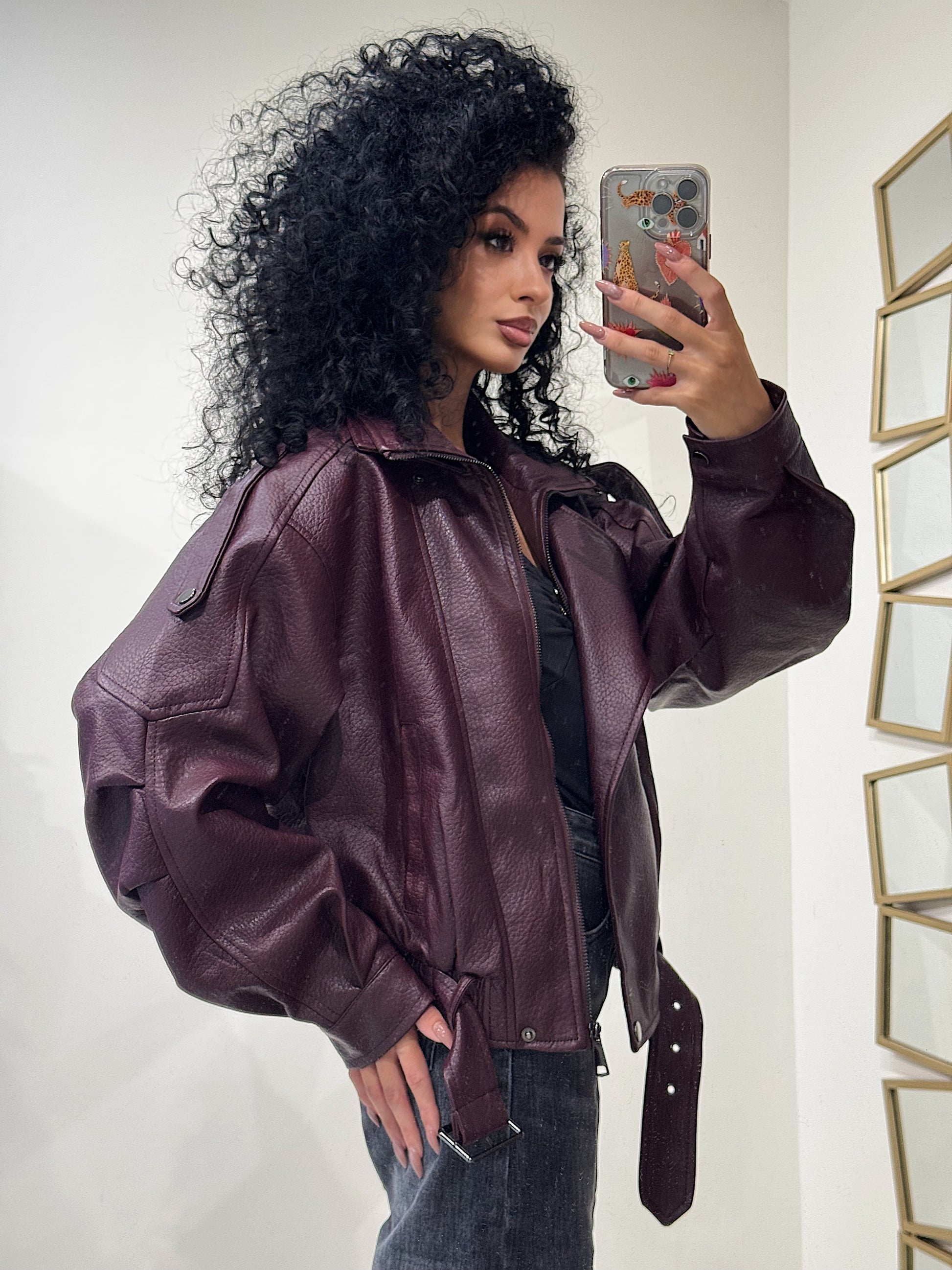 Giaccone in ecopelle high quality - R.a. Boutique