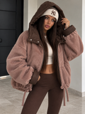 Giaccone Soft Winter con Cappuccio Imbottito – Tortora Chocolate - R.a. Boutique