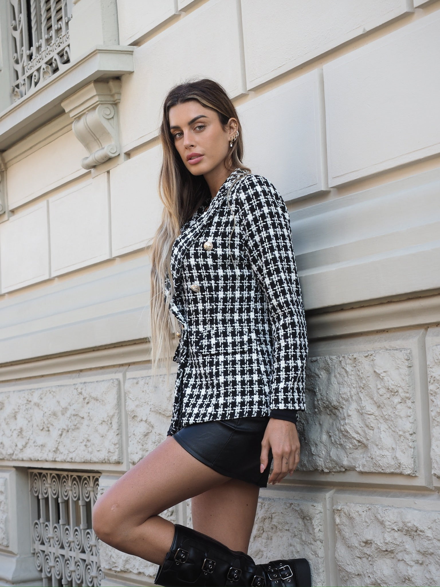 Giacca pied de poule - R.a. Boutique 