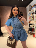 Completo Denim Lace Glam - R.a. Boutique