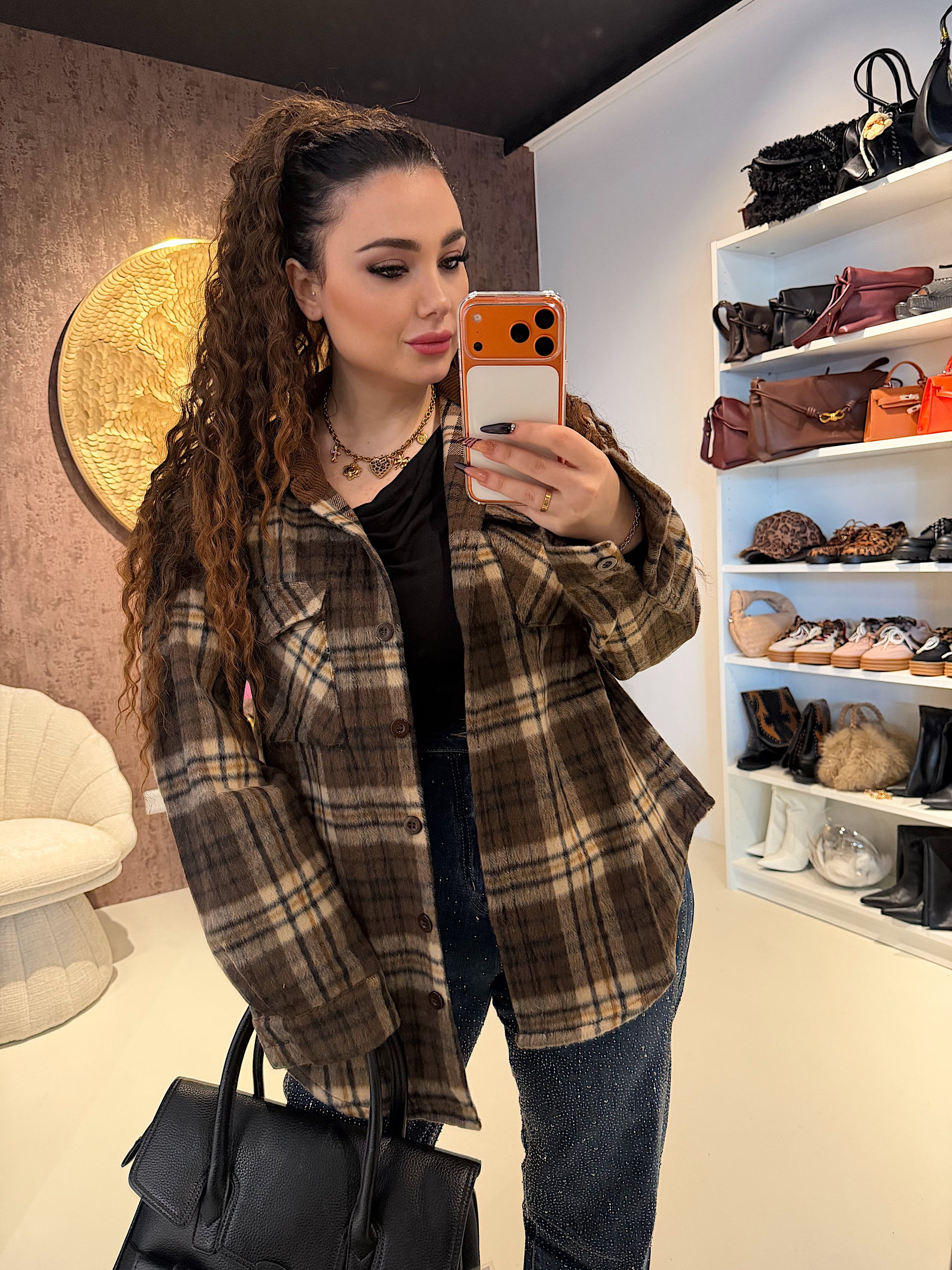 Camicia Oversize in Flanella a Quadri - R.a. Boutique