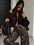 Set Twin Zip in Maglia con Gilet e Giacca - Nero - R.a. Boutique