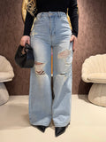 Jeans Sohoo Strappato con cinturina - R.a. Boutique