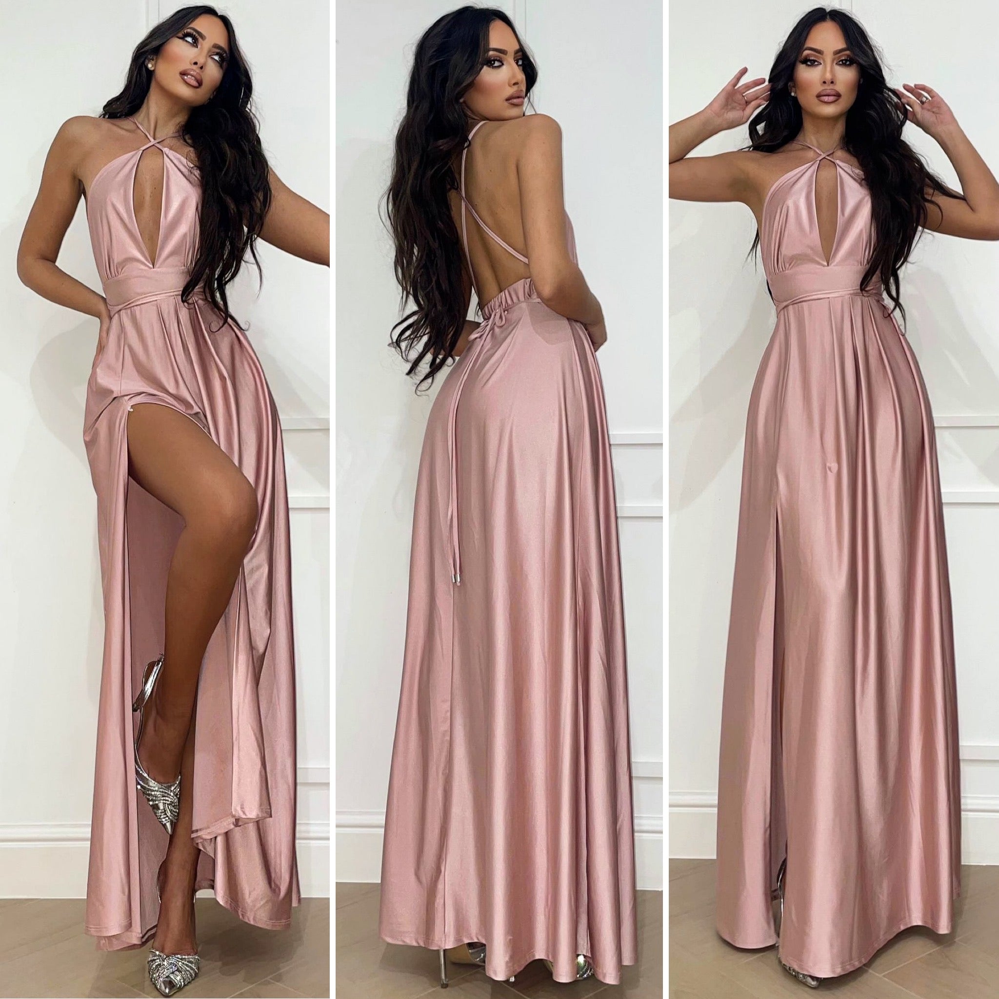 Long powder dress