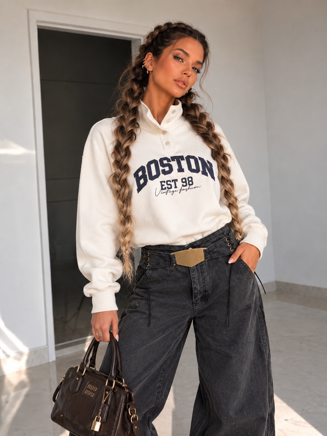 Felpa Boston Vintage Polo - R.a. Boutique