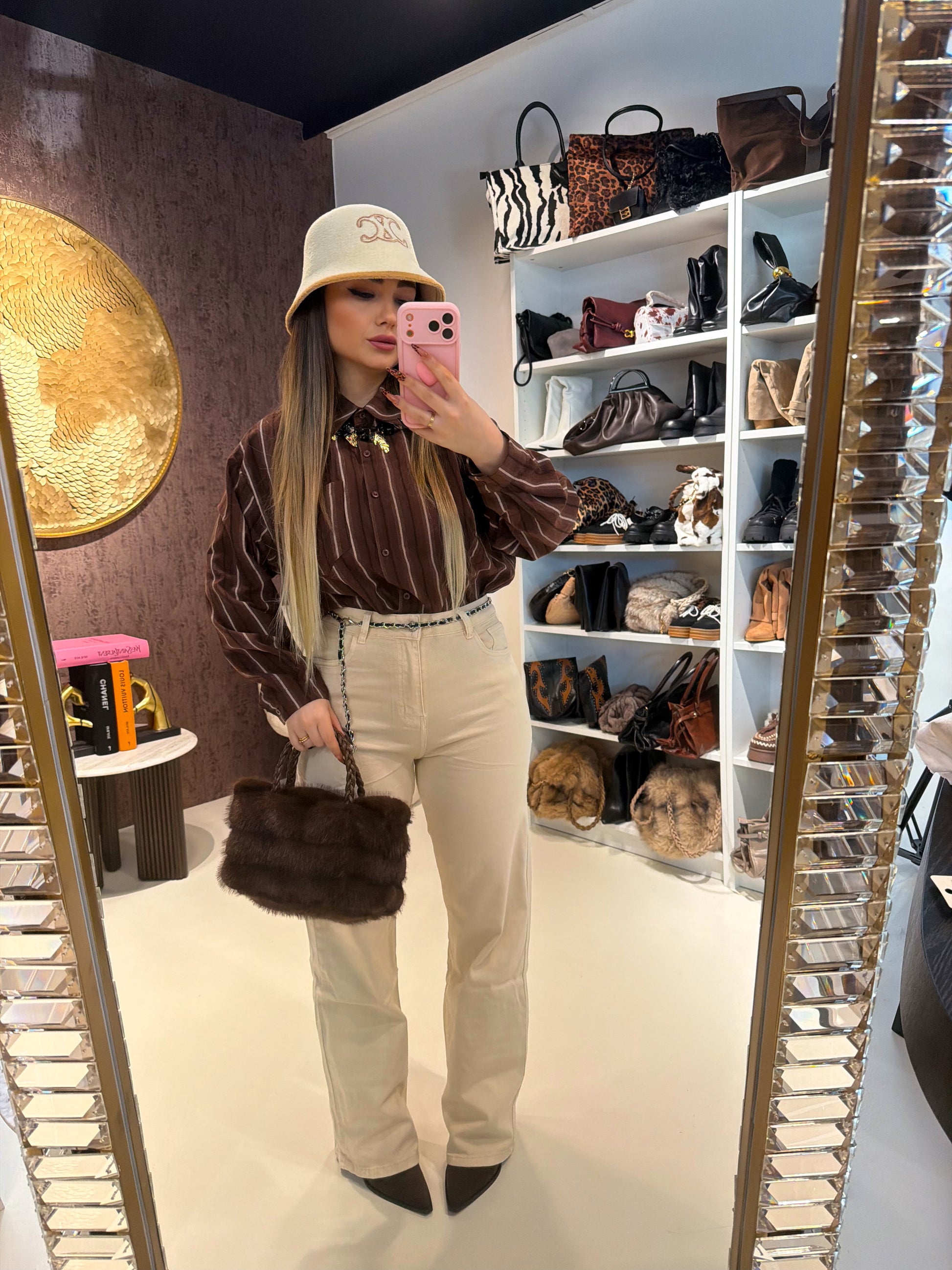 Camicia Mocha Lines - R.a. Boutique