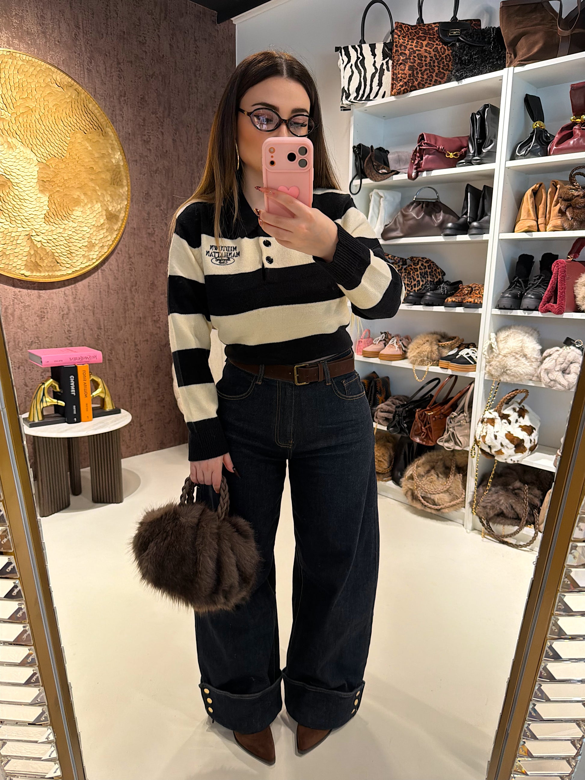 Maglione Manhattan a righe - R.a. Boutique