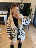 Cardigan bianco nero - R.a. Boutique 