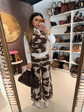 Completo top e pantalone cow print - R.a. Boutique