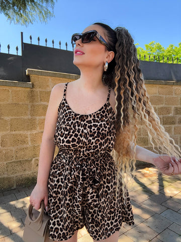 Short animalier con strass - R.a. Boutique