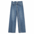 Jeans Button Chic Wide Leg - R.a. Boutique