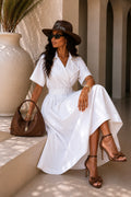 Abito con cintura in vita manica corta - R.a. Boutique
