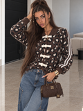 Cardigan Maculato con Alamari e Righe - R.a. Boutique