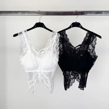 Bralette in pizzo con farfalla - R.a. Boutique