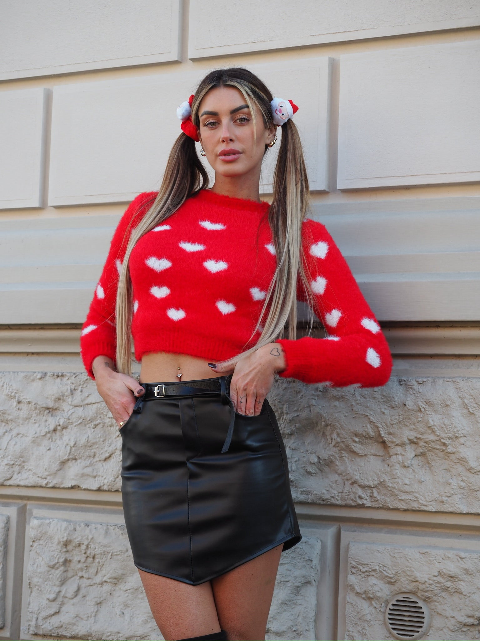 Maglioncino morbidissimo con cuori - R.a. Boutique 