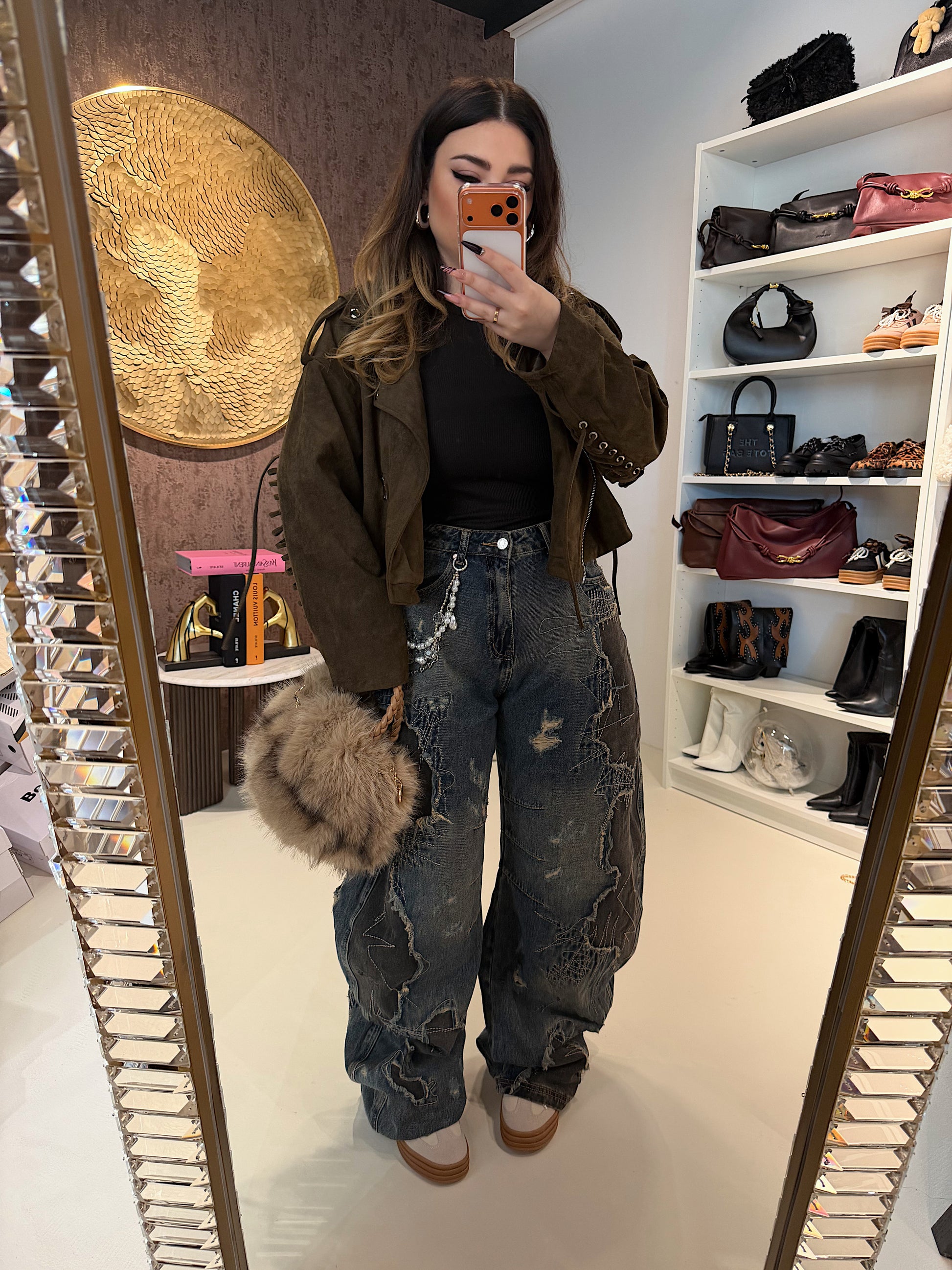 Jeans Ballon con Catenina - R.a. Boutique