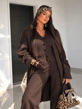 Completo 3 Pezzi in Maglia con Pantalone, Giacca e Cardigan - R.a. Boutique