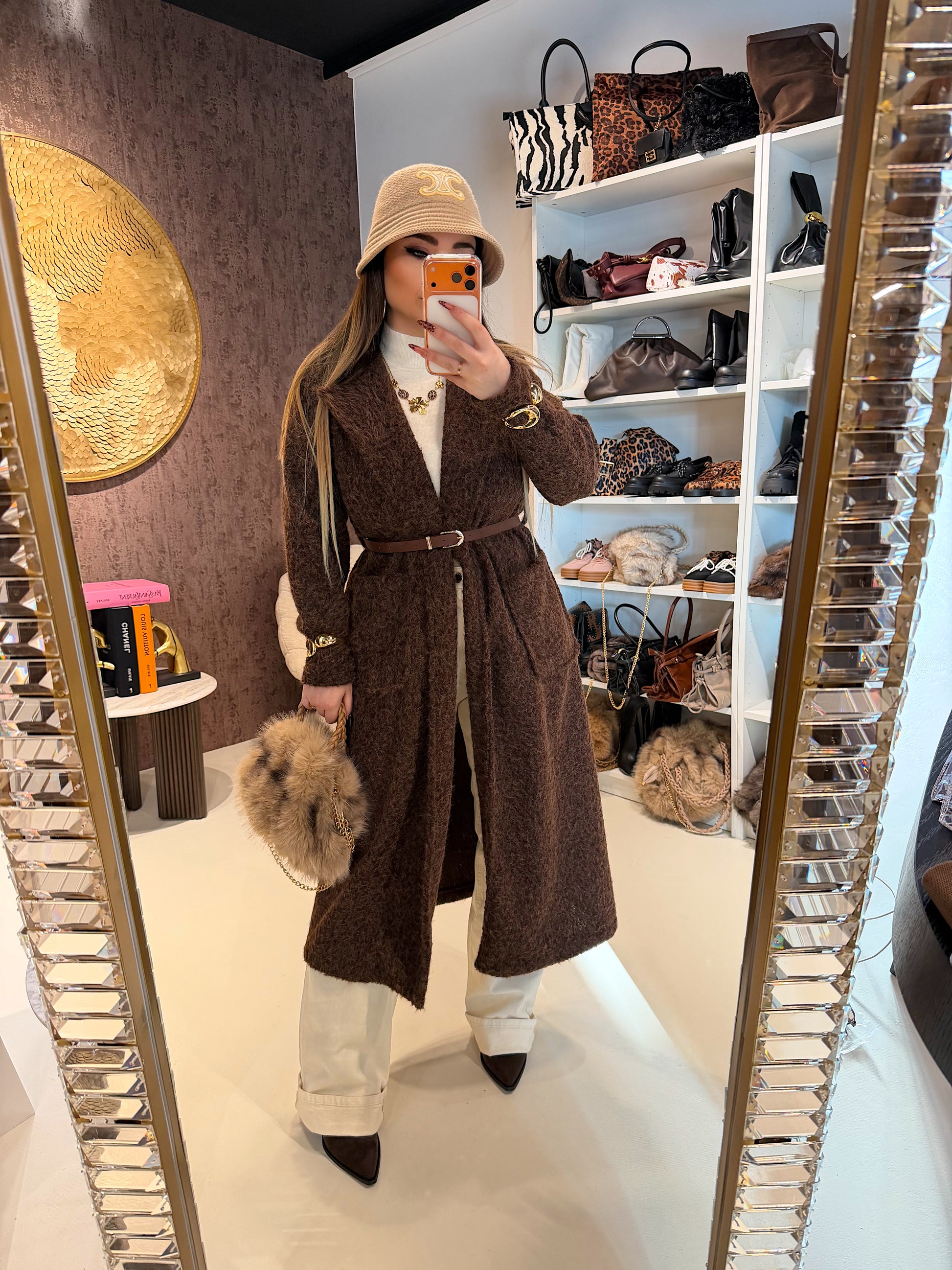 Cappotto con cinturina 2 colori - R.a. Boutique