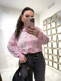 Camicia rosa in pizzo - R.a. Boutique