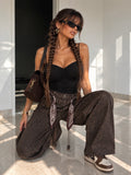 Body Nero Drappeggiato con Coppe e Spalline Regolabili - R.a. Boutique