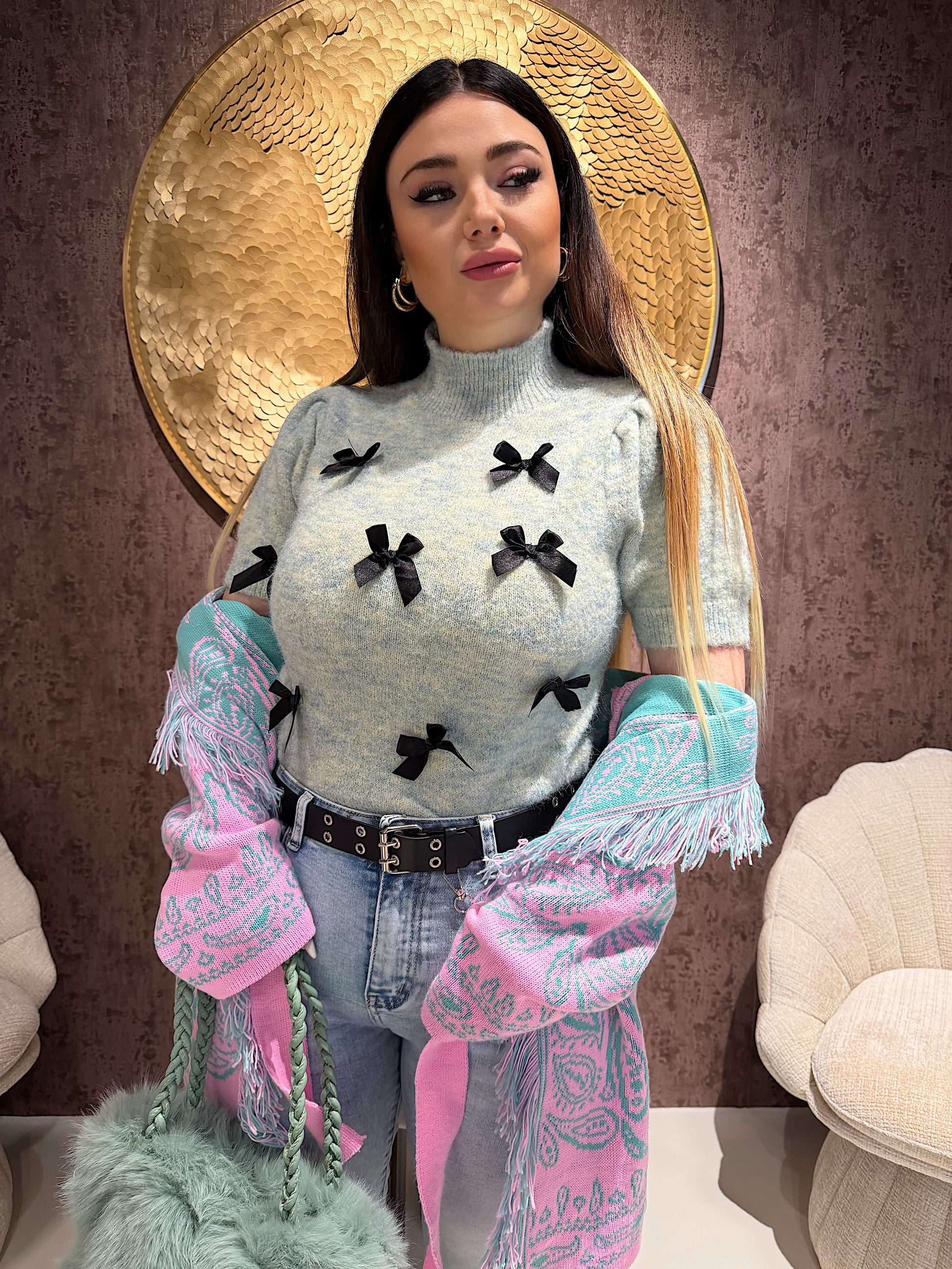 Maglioncino con fiocchi - R.a. Boutique