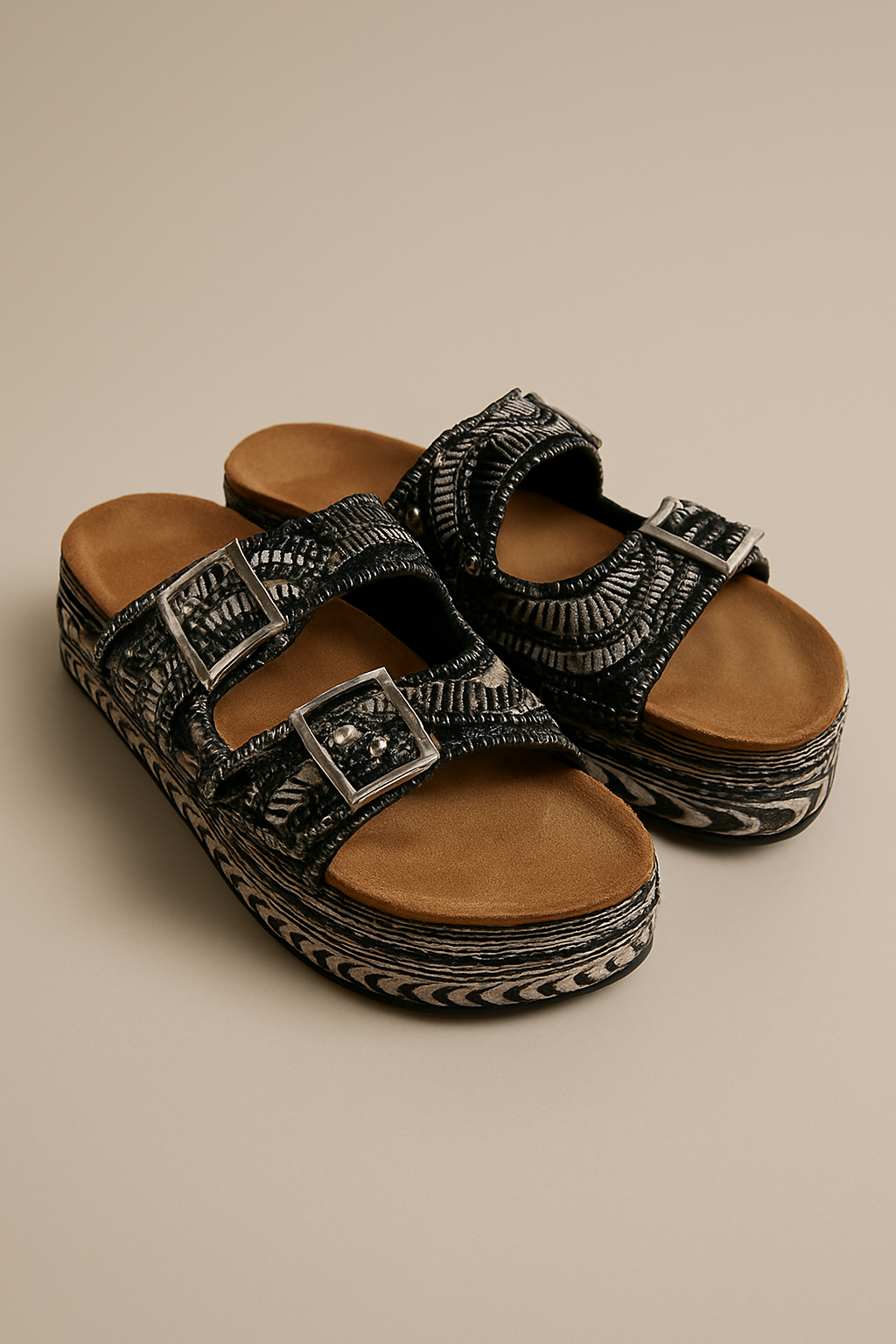 Ciabatte nere con strass - R.a. Boutique