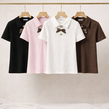 T-shirt fiocco animalier - R.a. Boutique