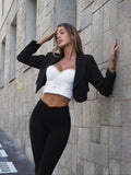 Giacca crop nera - R.a. Boutique 