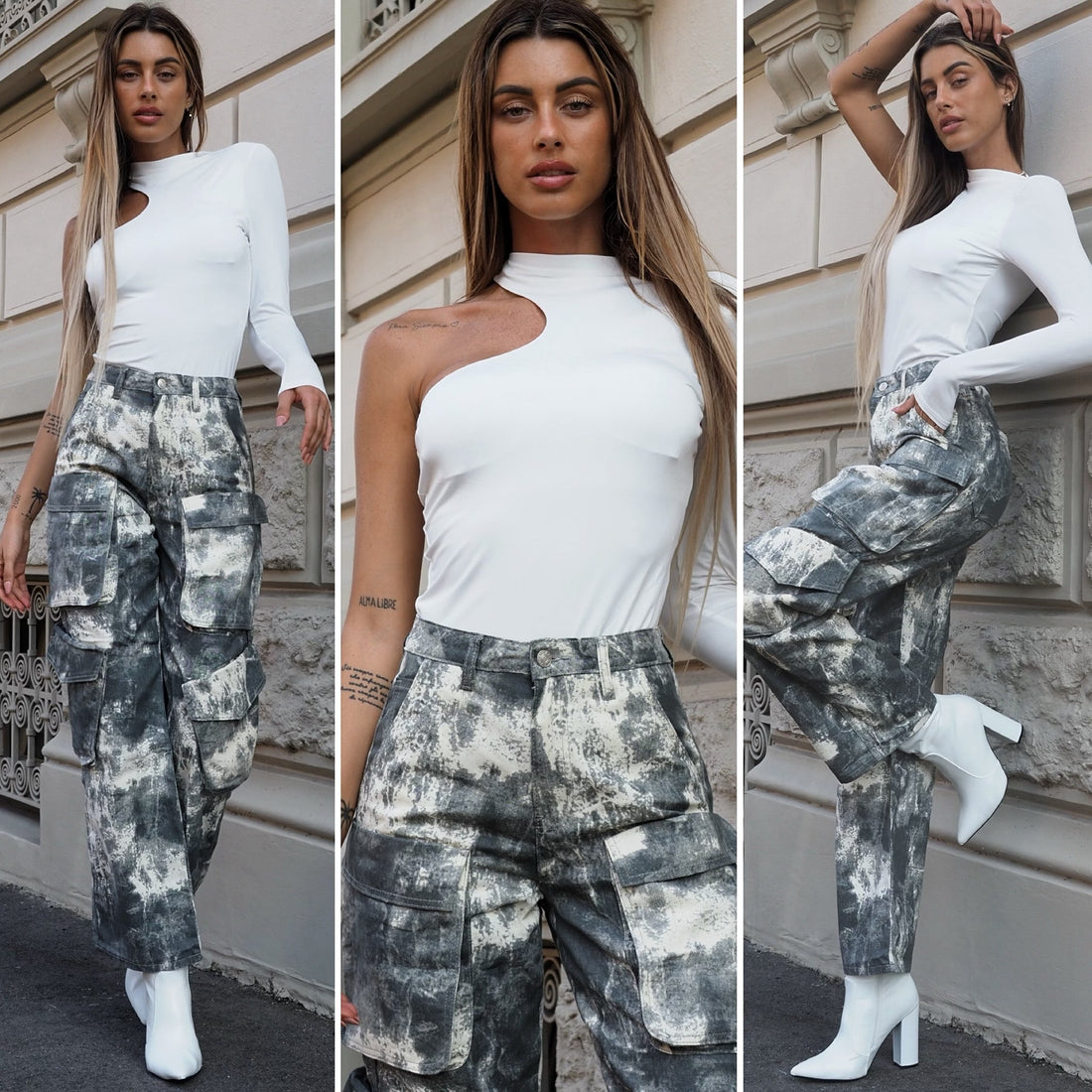 Cargo maxi con tasconi - R.a. Boutique 