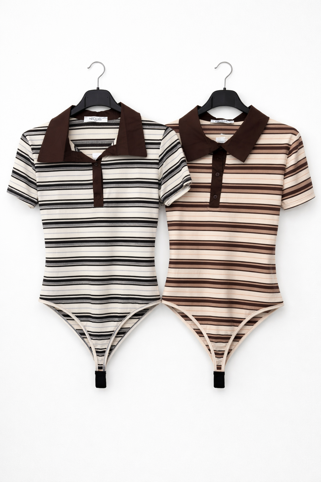 Body a righe colletto polo - R.a. Boutique