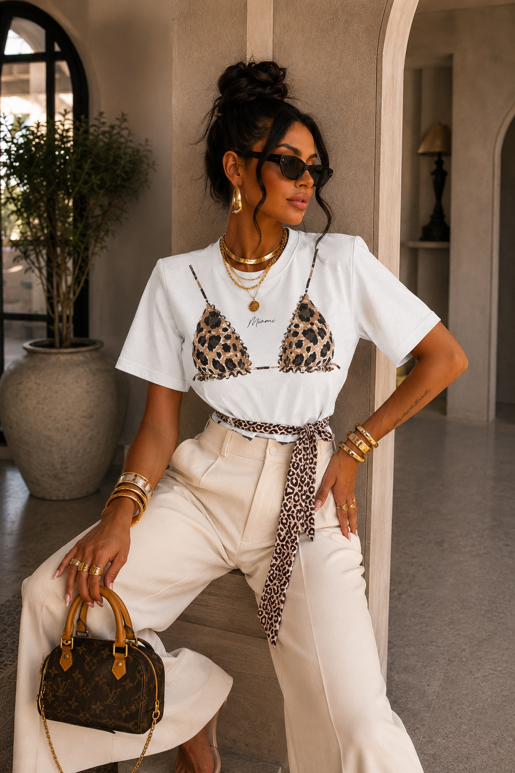 T-Shirt Wild Chic - R.a. Boutique