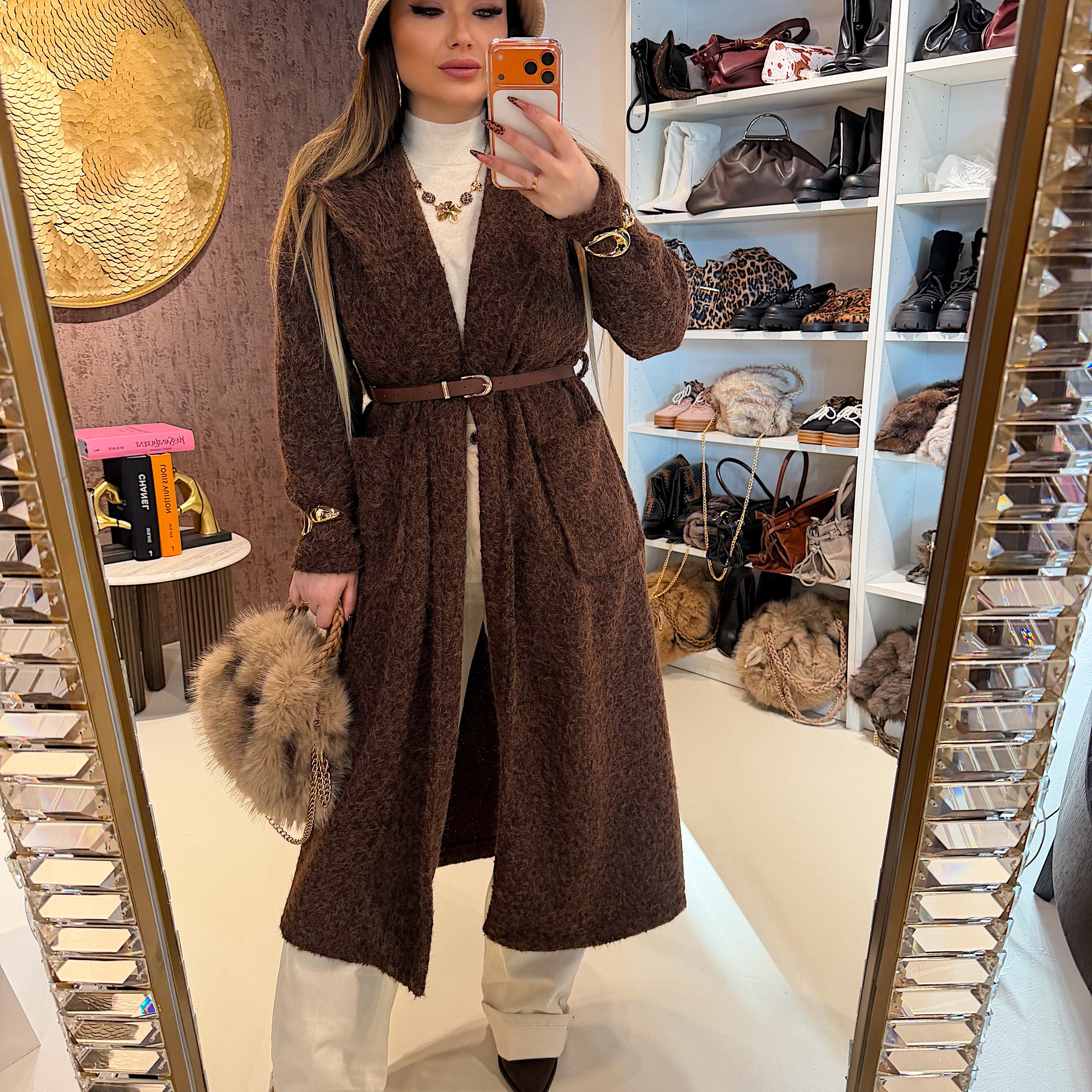 Cappotto con cinturina 2 colori - R.a. Boutique