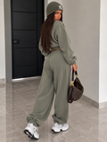 Completo Felpato Urban Cargo Verde Army - R.a. Boutique