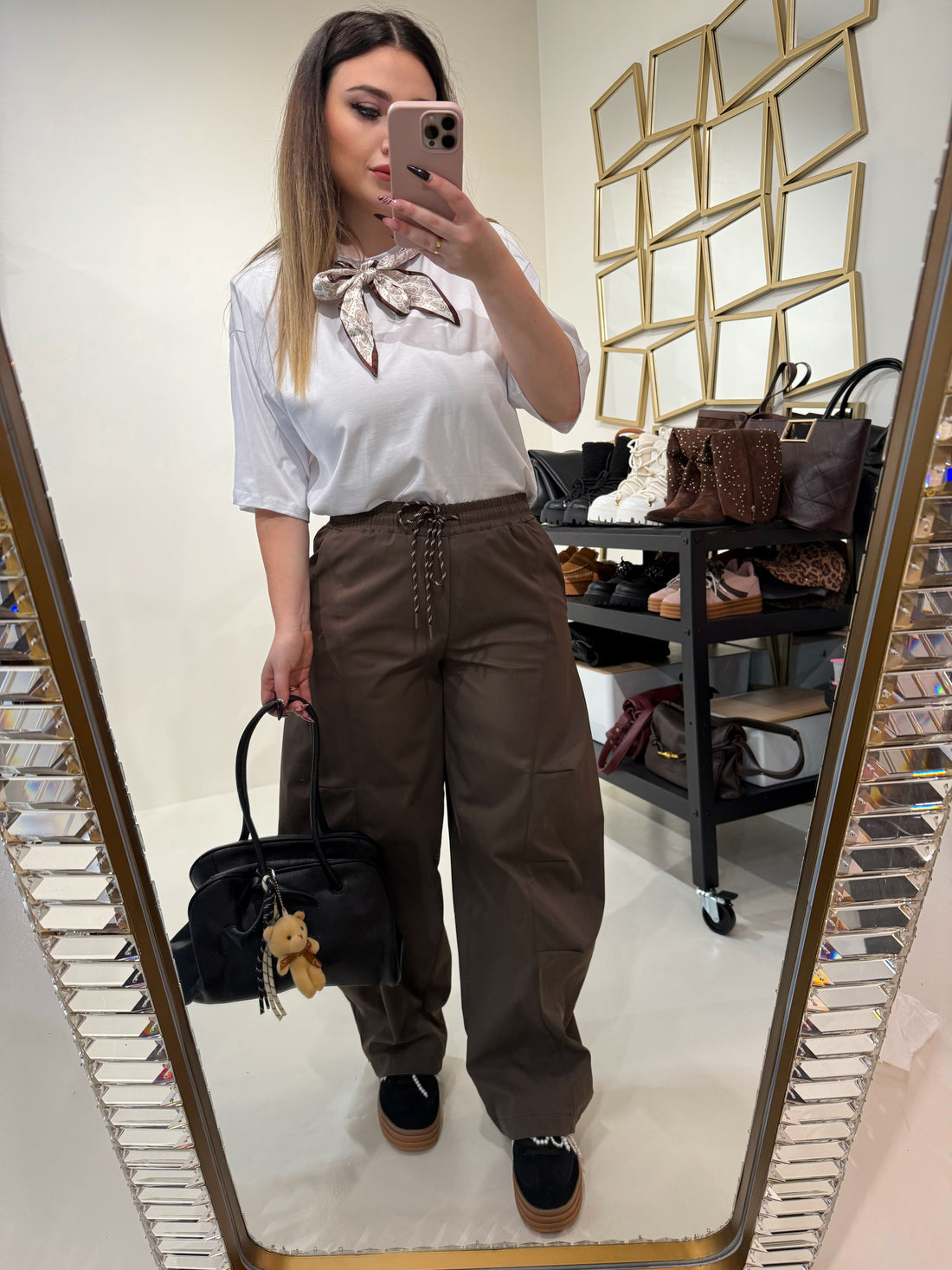 T-shirt con foulard - R.a. Boutique