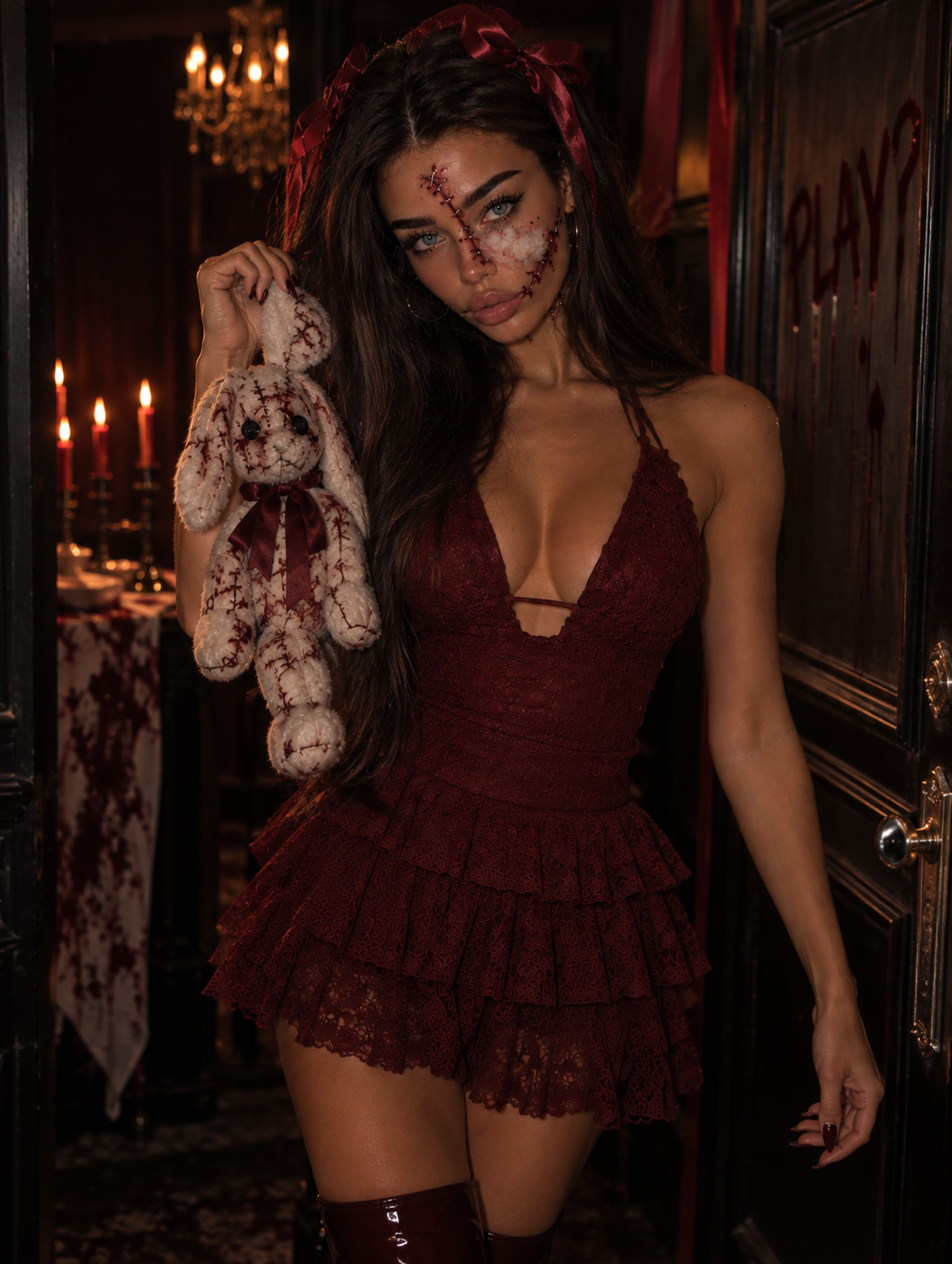 BROKEN DOLL -Abito Pizzo Romantic Chic - R.a. Boutique