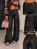 Pantalone Ecopelle Nero - R.a. Boutique