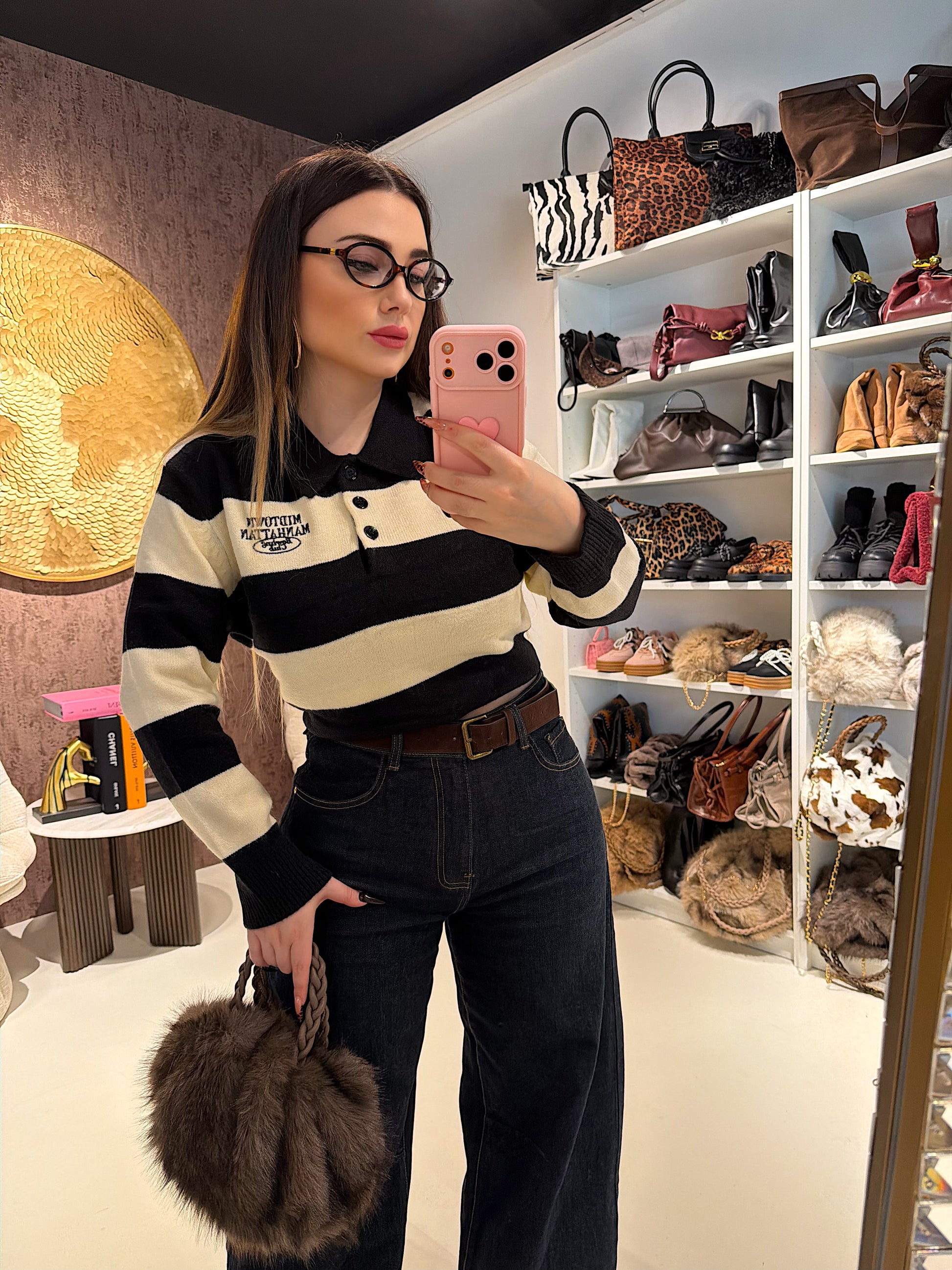 Maglione Manhattan a righe - R.a. Boutique