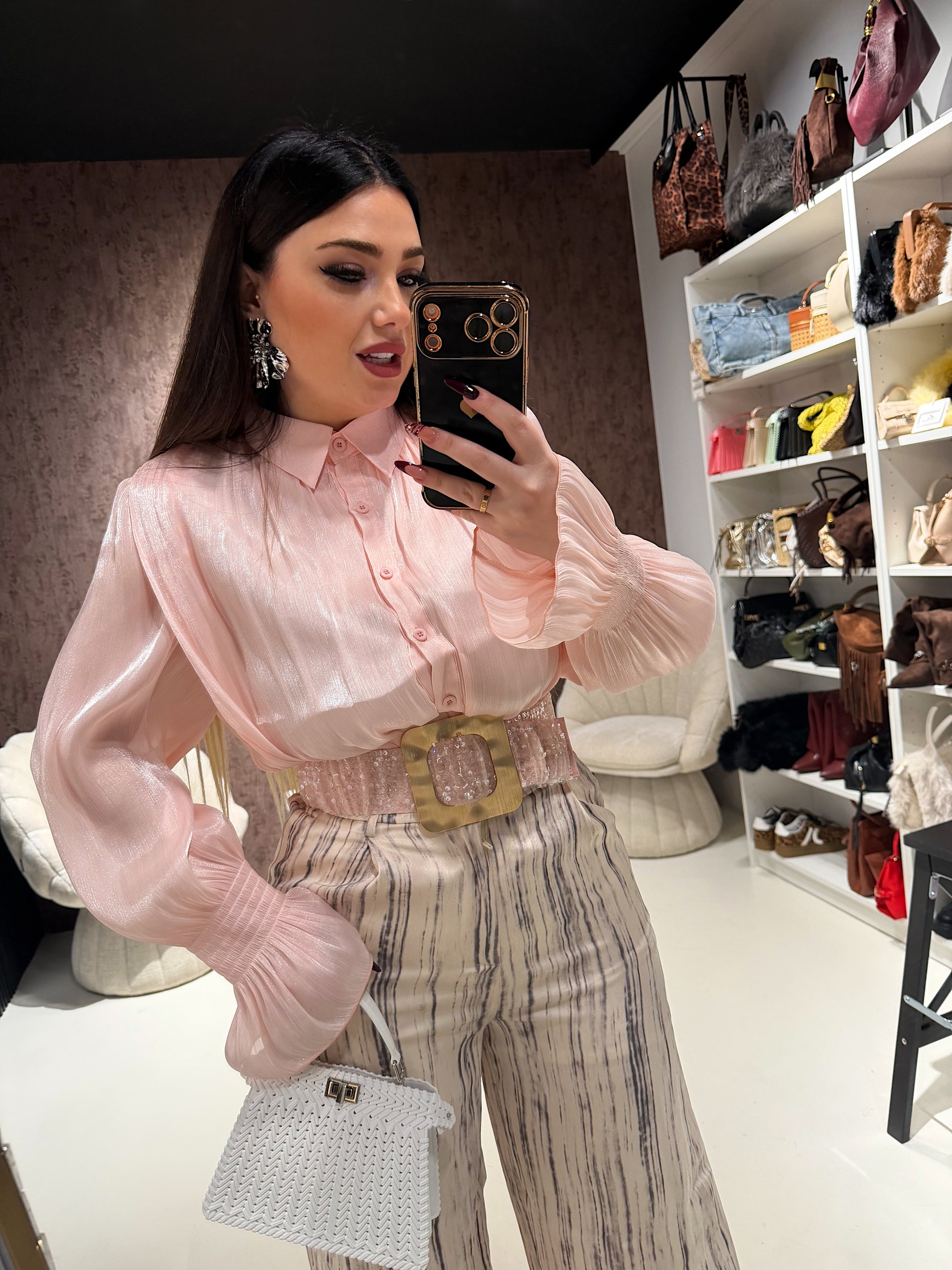 Camicia Satin Glow - R.a. Boutique