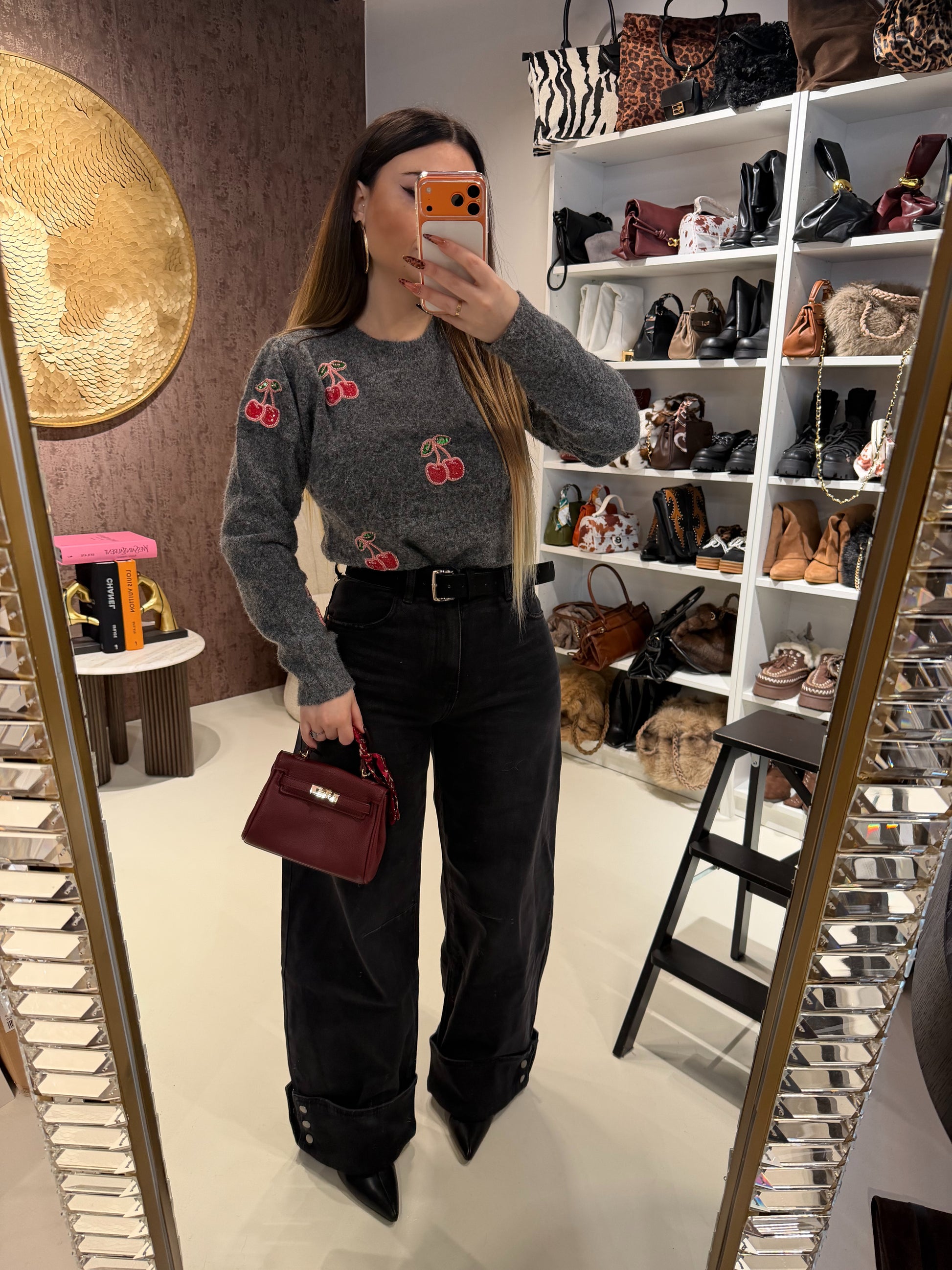 Maglione Sweet Cherry - R.a. Boutique