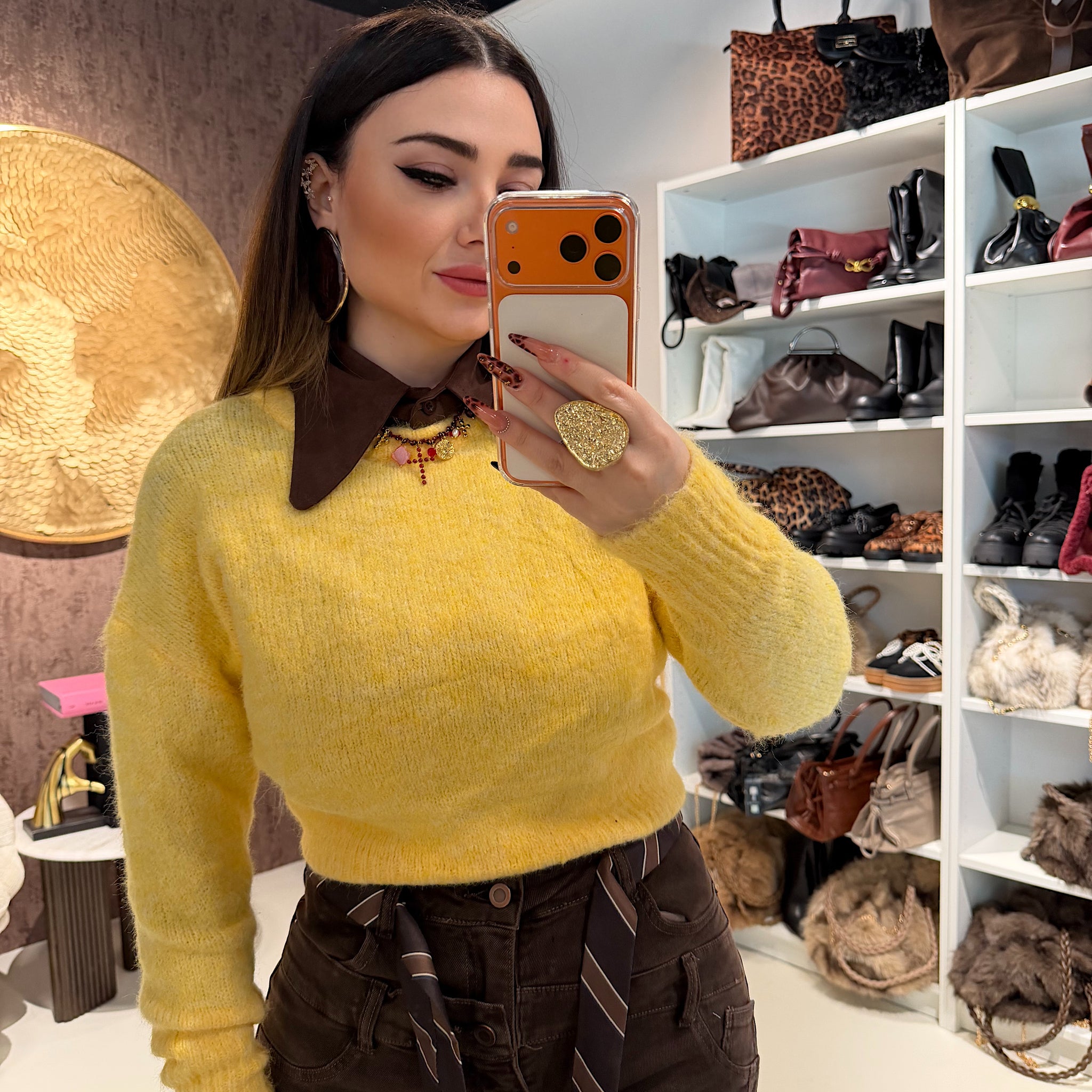 Maglioncino Softy giallo - R.a. Boutique