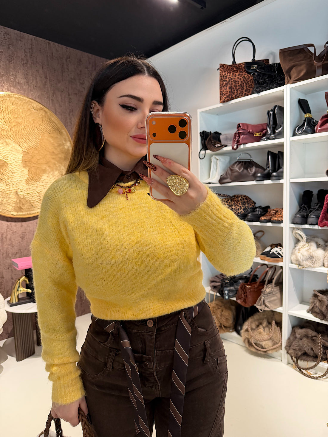 Maglioncino Softy giallo - R.a. Boutique