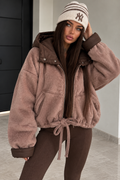 Giaccone Soft Winter con Cappuccio Imbottito – Tortora Chocolate - R.a. Boutique