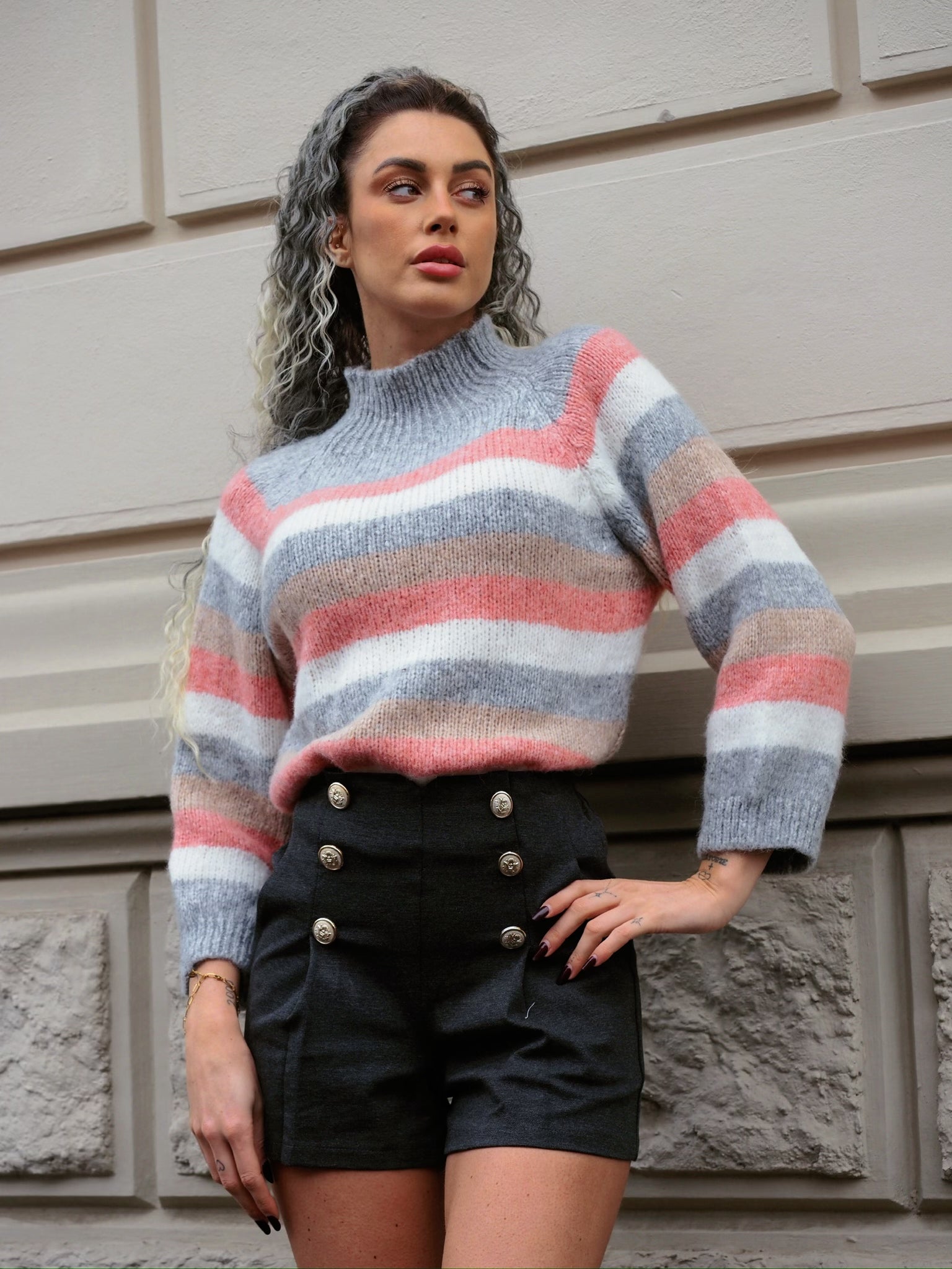 Maglione a righe - R.a. Boutique 