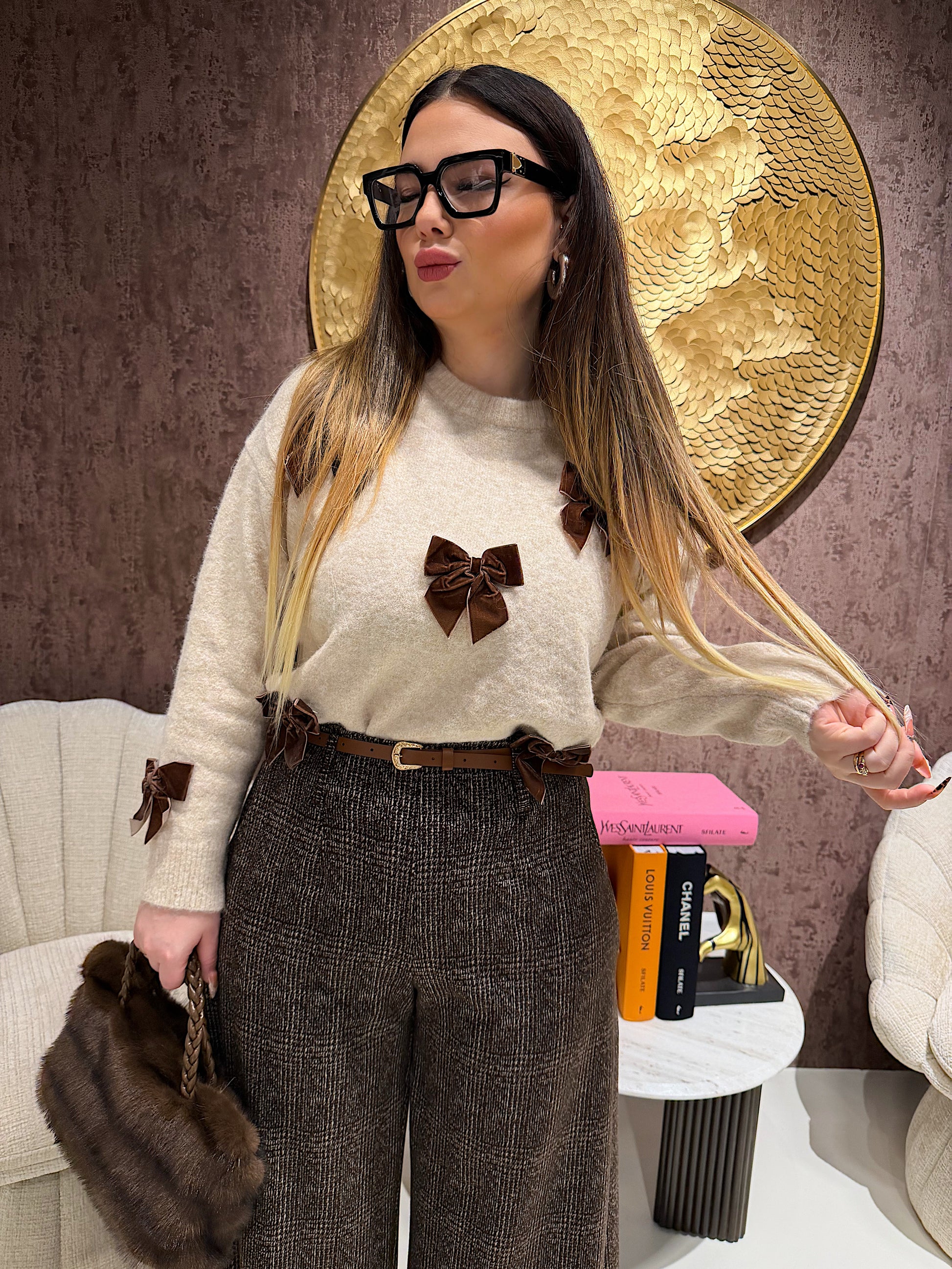 Maglione con fiocchi - R.a. Boutique